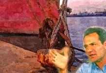Το πορτρέτο Νταλακογιώργου στο γραφείο Χατζηδάκη