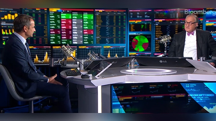 Μητσοτάκης στο Bloomberg: Γίναμε κυβέρνηση με εντολή να ξαναφέρουμε την ανάπτυξη στην Ελλάδα